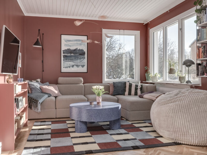 Central villa med många bäddar